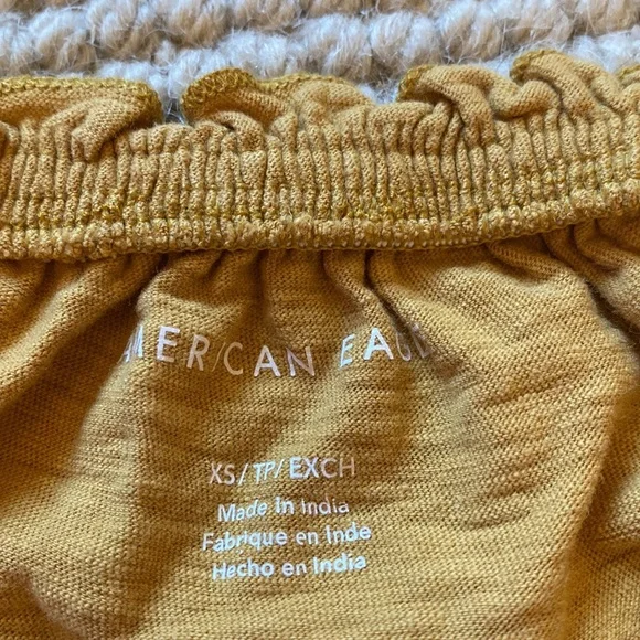 yellow american eagle crop top - Picture 2 of 4